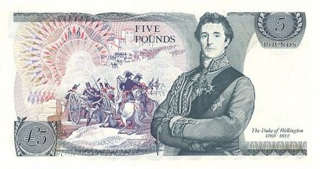 Royaume-Uni 5 Pounds Elisabeth II - Duc de Wellington