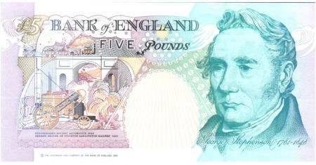 Royaume-Uni 5 Pounds ND1991-98 - Elisabeth II - AE29