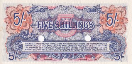Royaume-Uni 5 Shillings  - (ND1948) - Imprimeur BWC - NEUF - P.M.20