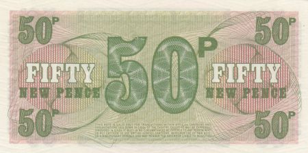 Royaume-Uni 50 New Pence ND1972 - Imprimeur BWC