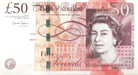 Royaume-Uni 50 Pounds Elisabeth II - M. Boulton - James Watt - 2010 - P.393a - Série AA
