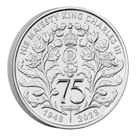 Royaume-Uni 75 ans du roi Charles III - 5 Pounds 2023 BU