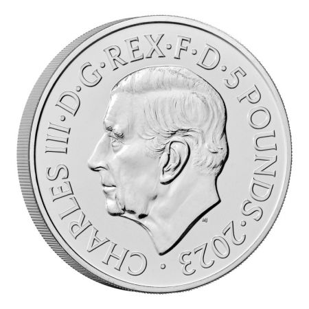 Royaume-Uni 75 ans du roi Charles III - 5 Pounds 2023 BU