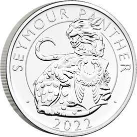 Royaume-Uni La Panthère de Seymour - Royal Tudor Beasts   - 5 Pounds 2022 BU Royaume-Uni