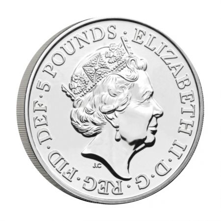 Royaume-Uni Le Lion d\'Angleterre - Royal Tudor Beasts   - 5 Pounds 2022 BU Royaume-Uni