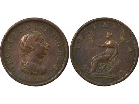 Royaume-Uni Royaume-Uni, George III - Penny, 2e Effigie - 1807 Soho