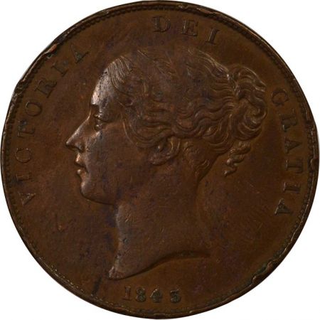 Royaume-Uni Royaume-Uni, Victoria - Penny 1843 Londres