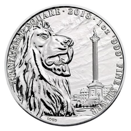 Royaume-Uni Trafalgar Square - 1 once argent Royaume-Uni 2018