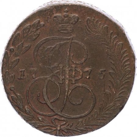 Russie C.59.3 5 Kopeks, Catherine II - Aigle - 1775 E M Ekaterinburg