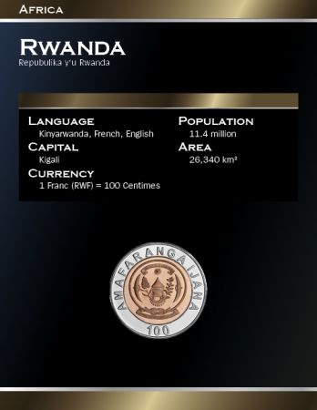 Rwanda 100 Francs rwandais 2007 Rwanda - Bimétallique