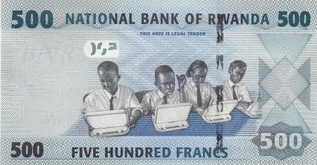 Rwanda 500 Francs - Vaches - Enfants - 2013 - P.38