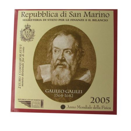 Saint-Marin 2 Euros Commémo. 2005 - Année de la Physique