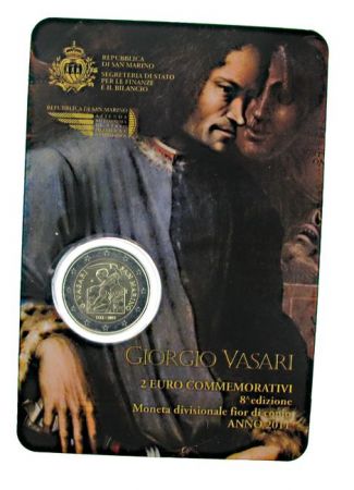Saint-Marin 2 Euros Commémo 2011 - 500 ans G. Vasari