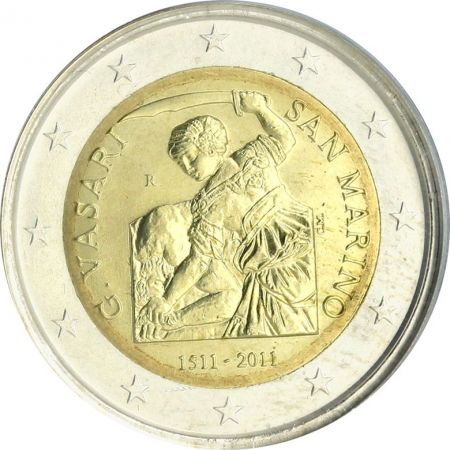 Saint-Marin 2 Euros Commémo 2011 - 500 ans G. Vasari