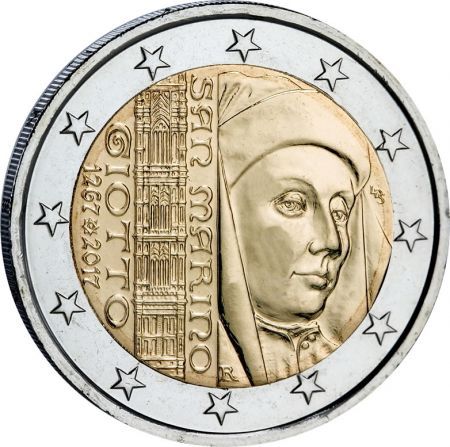 Saint-Marin 2 Euros Commémo. 2017 - Giotto di Bondone