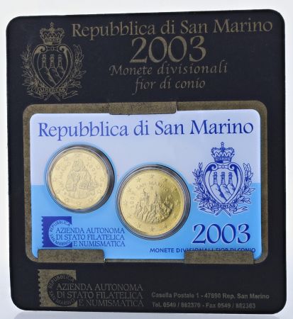 Saint-Marin Miniset 2 pièces 2003 Saint Marin - FDC sous blister