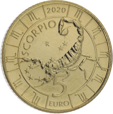 Saint-Marin Scorpion - 5 Euros 2020 - Zodiaque et Astrologie