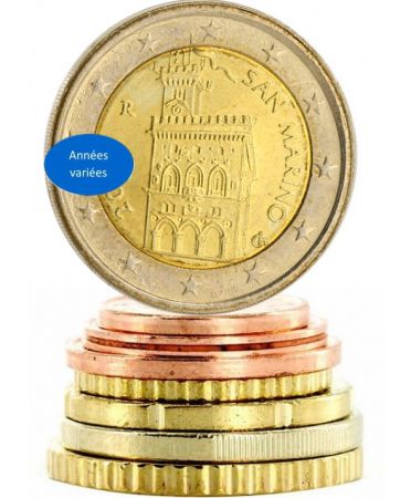 Saint-Marin Série Euros Saint-Marin - 8 monnaies - années diverses