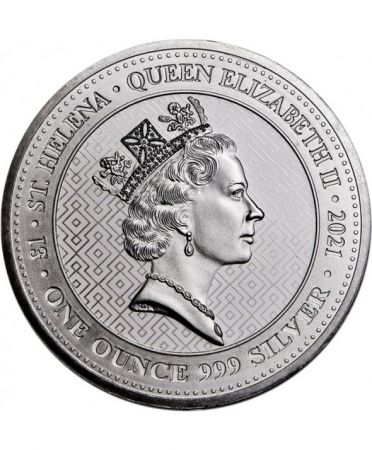 Sainte Hélène 1 Pound - 1 oz Argent - Queen\'s virtues victory - 2022