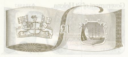 Sainte Hélène 1 Pound Elisabeth II - Armoiries - 1981 - SPL - P.9a