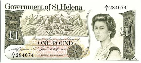Sainte Hélène 1 Pound Elisabeth II - Armoiries - 1981