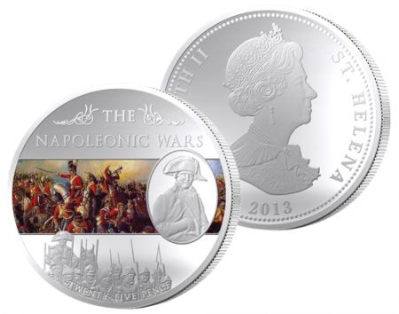 Sainte Hélène 25 Pence SAINTE HELENE 2013 - Les Grandes Batailles de Napoléon Ier : Waterloo