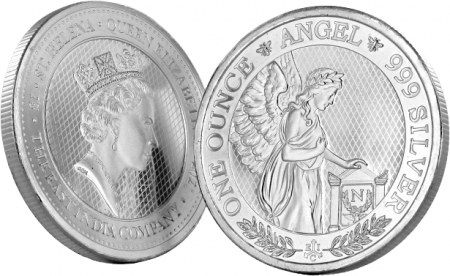 Sainte Hélène L\'Ange et Napoléon - 1 once argent Sainte-Hélène 2021