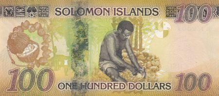 Salomon (îles) 100 Dollars Armoiries - Noix de coco - 2017