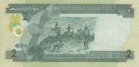 Salomon (îles) 2 Dollars - Armoiries - Pêche traditionnelle - 2004