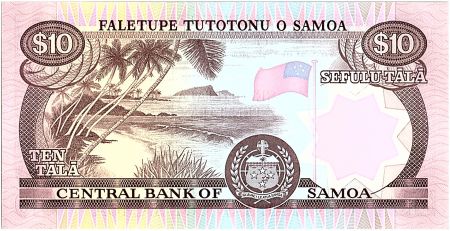 Samoa 10 Tala  - Travailleur agricole - ND 1985 Série B