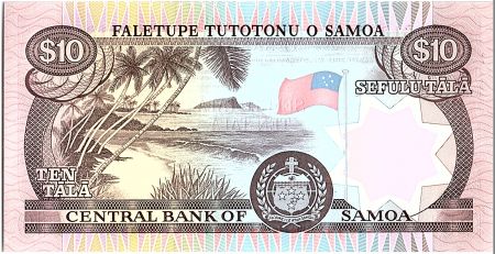 Samoa 10 Tala  - Travailleur agricole - ND 1985 Série C