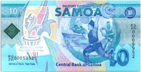 Samoa 10 Tala 2019 - Pacific Games  - Polymer - Neuf