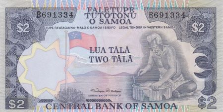Samoa 2 Tala ND1985 - Vieil homme, paysage