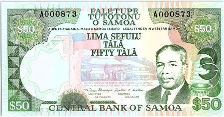 Samoa 50 Tala M. Tanumafili II - Danseurs - 1990