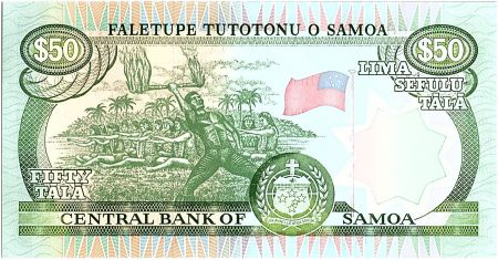 Samoa 50 Tala M. Tanumafili II - Danseurs - 1990