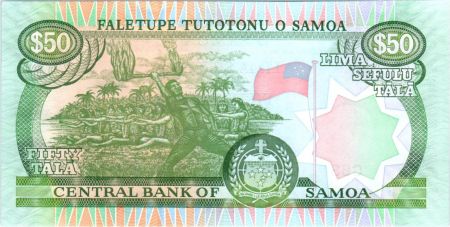 Samoa 50 Tala M. Tanumafili II - Danseurs - 2006