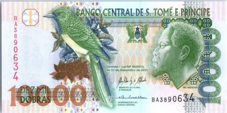 Sao Tomé-et-Principe 10000 Reis Roi Amador, oiseau - Pont - 2013