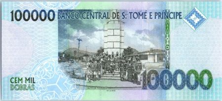 Sao Tomé-et-Principe 100000 Dobras 2013 - Francisco José Tenreiro, oiseau