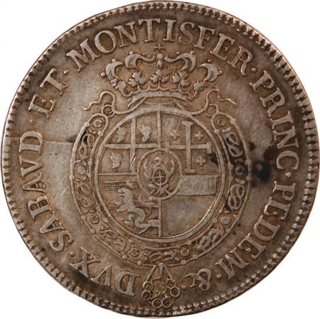 Sardaigne ITALIE  ROYAUME DE SARDAIGNE  CARLO EMANUELE III - 1/2 SCUDO ARGENT 1755