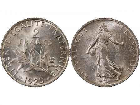 Semeuse - 2 Francs Argent 1920