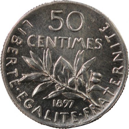 SEMEUSE - 50 CENTIMES ARGENT 1897