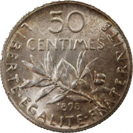 SEMEUSE - 50 CENTIMES ARGENT 1898
