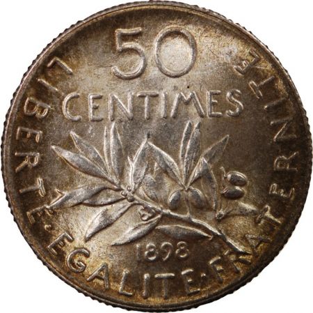 SEMEUSE - 50 CENTIMES ARGENT 1898