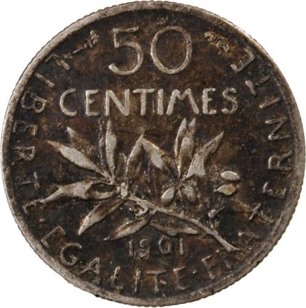 SEMEUSE - 50 CENTIMES ARGENT 1901