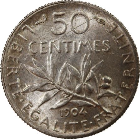 SEMEUSE - 50 CENTIMES ARGENT 1904