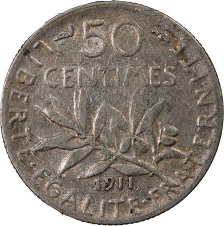 Semeuse - 50 Centimes Argent 1911
