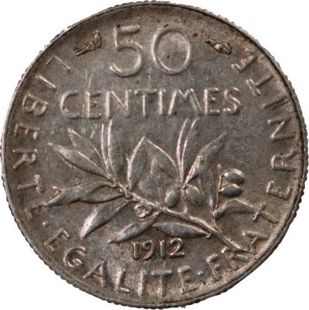 SEMEUSE - 50 CENTIMES ARGENT 1912
