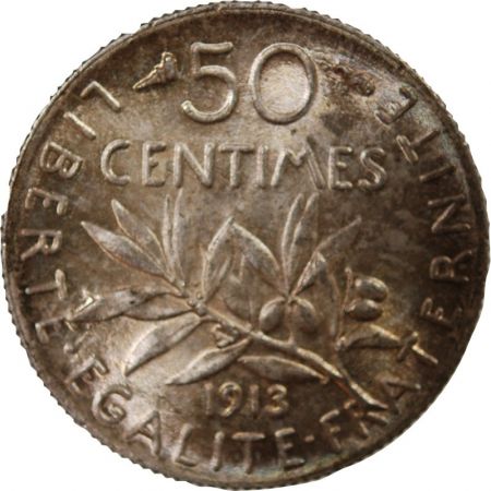 SEMEUSE - 50 CENTIMES ARGENT 1913