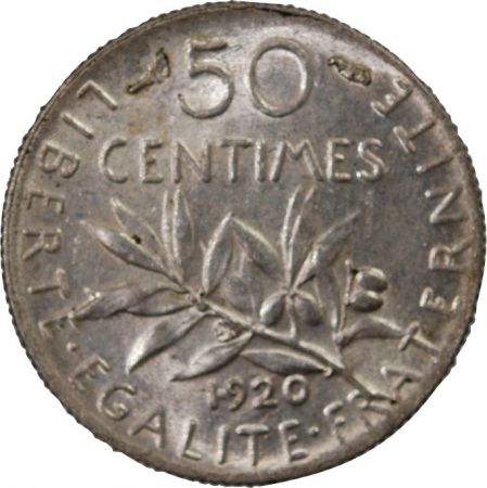 SEMEUSE - 50 CENTIMES ARGENT 1920