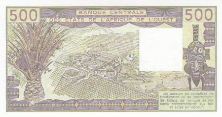 Sénégal 500 Francs zébus 1988 - Sénégal - Série Z.18